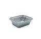 Pack 100 uni. Forma de aluminio retangular 500ml