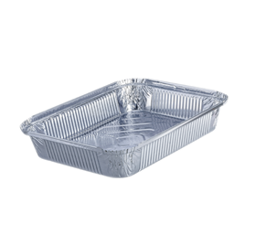 Pack 100 uni. Forma de aluminio retangular 1500ml