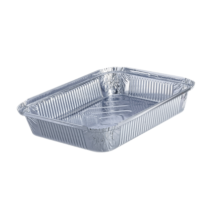 Pack 100 uni. Forma de aluminio retangular 1500ml