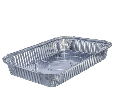 Pack 100 uni. Forma de aluminio retangular 2200ml