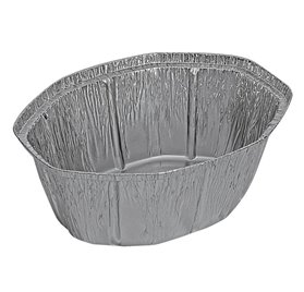 Pack 100 uni. Forma de aluminio oval 2600ml