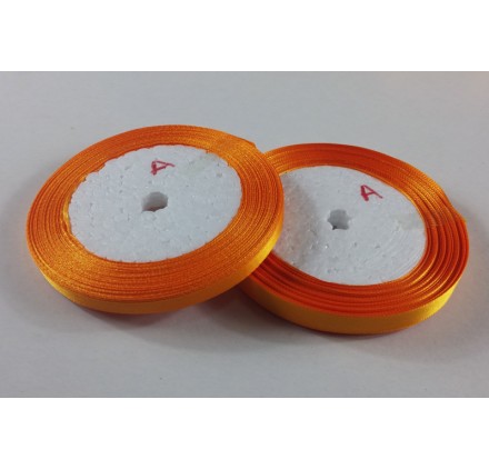 Fita Cetim 10mm 25 Metros - Laranja