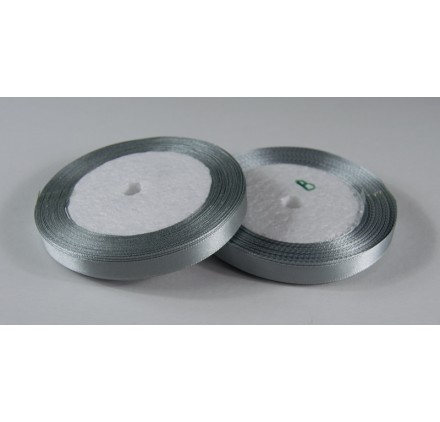 Fita Cetim 10mm 25 Metros - Cinzento