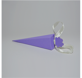 Pudełko na prezent seta lilaz cono 40x40x155mm