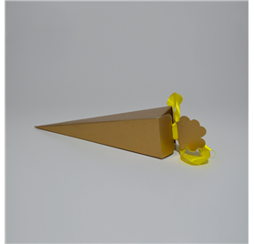 Scatola per regalo - Cono Quad.155 SETA ORO