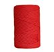 Fils pour macramés urdimbre 3mm 110m Tulip red