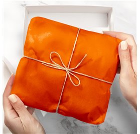 500 hojas Papel de seda Laranja Damasco 50x75cm