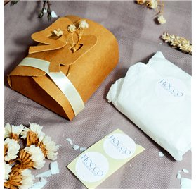 Opakowanie na prezent - FIOCCO 70X60X30 KRAFT