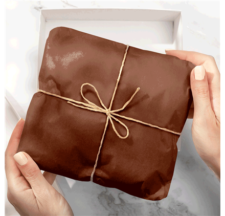 Papel Seda Chocolate Brown 50x75cm