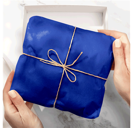 Papel Seda Blueberry Blue 50x75cm