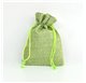 Saco 10x14cm juta Emerald Green