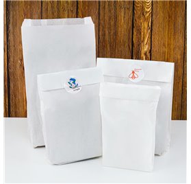 Bolsas Pan de Papel kraft blanco