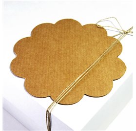 Etiqueta Kraft Forest Malmequer 140x140mm