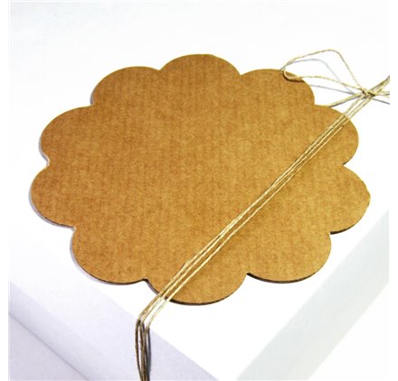 Etiqueta Kraft Forest Malmequer 140x140mm