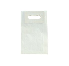 Saco de Papel Asa Vazada Branco 180x60x290mm