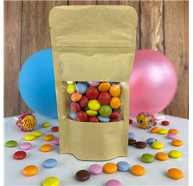 Saco stand up papel com janela 100ml