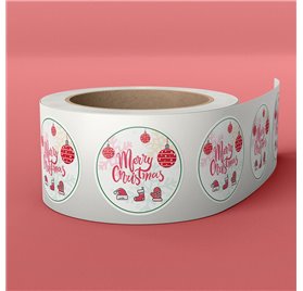 Etiqueta 7 Festive Holly Ring 40x40mm