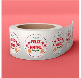 Etiqueta 7 Festive Holly Ring 40x40mm