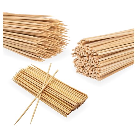 Brochetas palitos de bambú pack 100