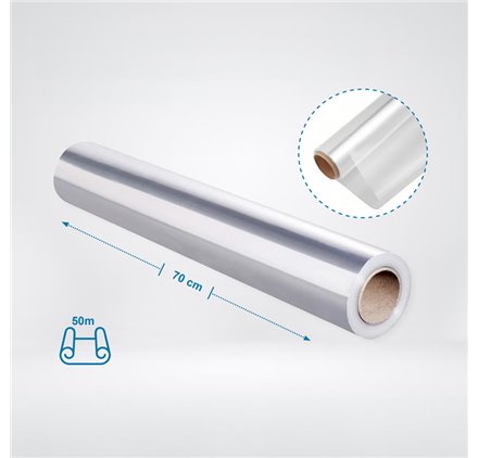 Transparent flat transparent polypropylene 70cm 50 meters