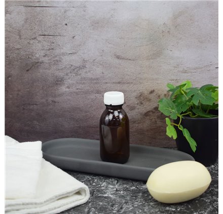 Amber Flask 100ml Wide Opening