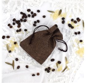 Sacs de Jute Chocolate Brown 10x14cm