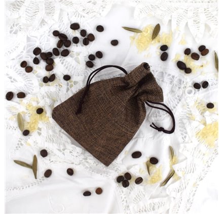 Sacs de Jute Chocolate Brown 10x14cm