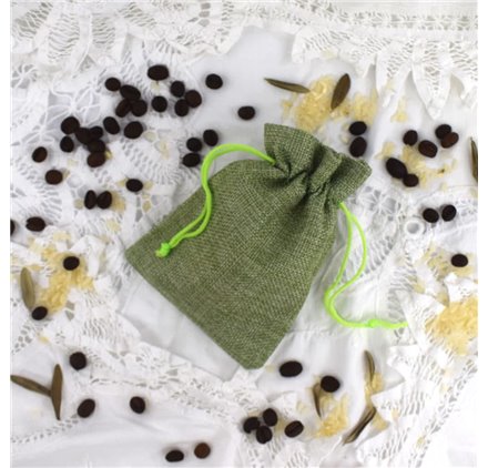 Sacs de Jute Emerald Green 10x14cm