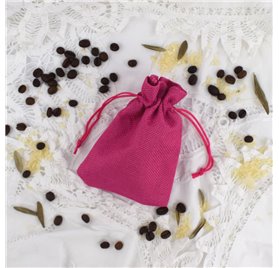 Sacs de Jute Flamingo Pink 10x14cm