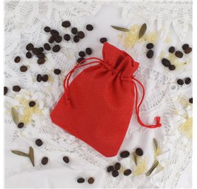 Bolsa yute Infinitum Red 10x14cm