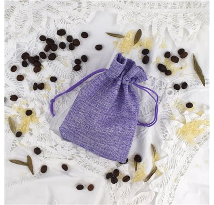 Saco juta Lavender Royal 10x14cm