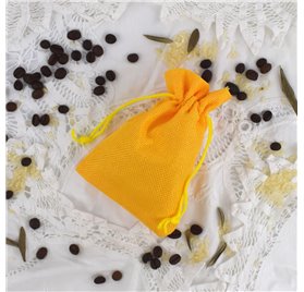 Bolsa yute Lemon Yellow 10x14cm