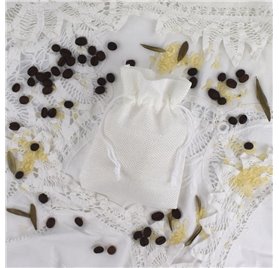 Sacs de Jute Pure White 10x14cm