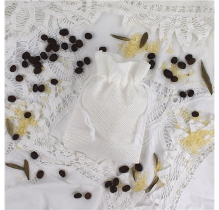 Sacs de Jute Pure White 10x14cm