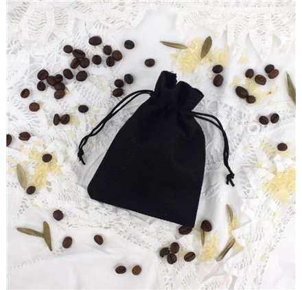 Saco juta Quasar Black 10x14cm
