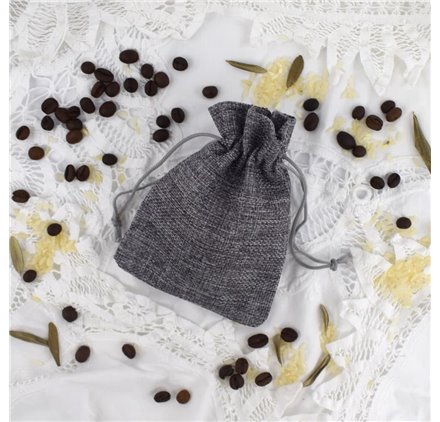 Bolsa yute Space Grey 10x14cm