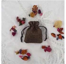 Saco 7x9cm juta Chocolate Brown