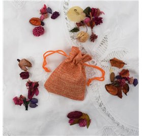 Bolsa yute Pumpkin Orange 7x9cm