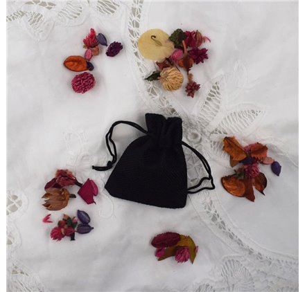 Bolsa yute Quasar Black 7x9cm