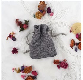 Sacs de Jute Space Grey 7x9cm