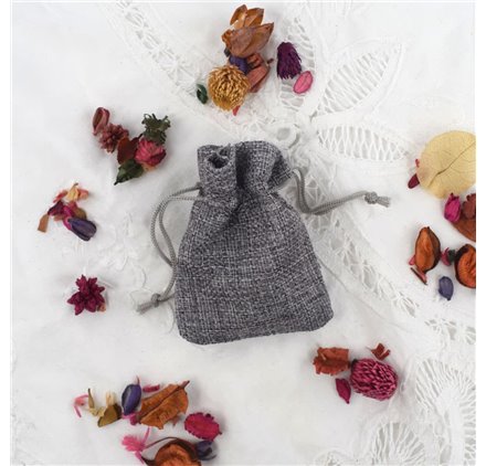 Sacs de Jute Space Grey 7x9cm