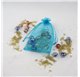 Saco 10x14cm organza Baby Blue