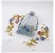 Saco 10x14cm organza Platinum Silver