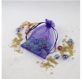 Saco organza Indigo Purple 10x14cm