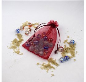 Sac organza Bordeaux 10x14cm