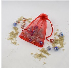Bolsa organza Infinite Red 10x14cm