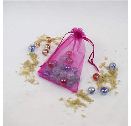 Saco organza Fuchsia Pink 10x14cm