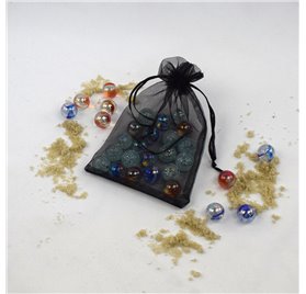 Sac organza 10x14cm Quasar Black