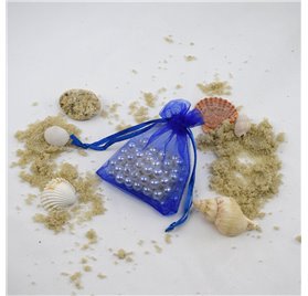 Sacchetto organza 70mm x 9cm Deepspace Blue