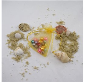 Sac organza Sun Yellow&nbsp;7x9cm